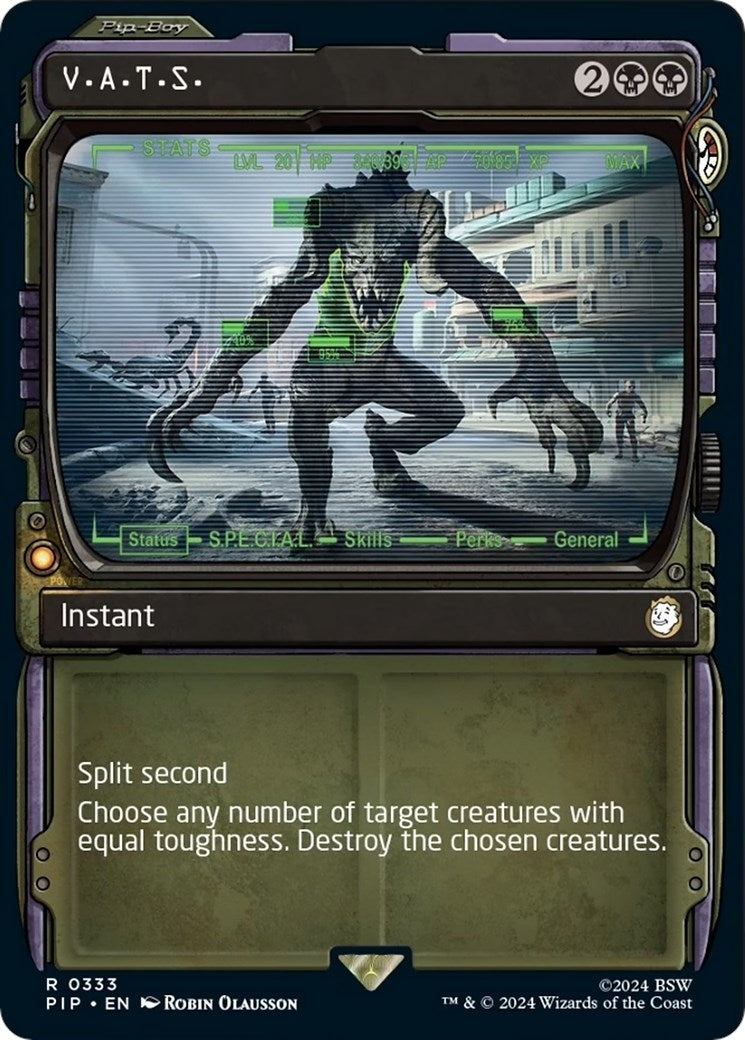 V.A.T.S. (Showcase) (333) [PIP] - MTG Single