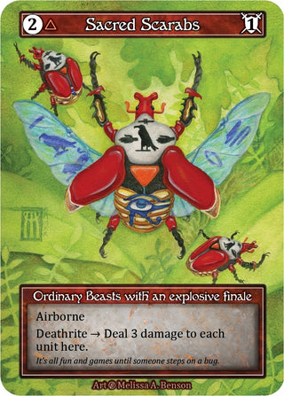 Sacred Scarabs (Foil) [B] - Sorcery: Contested Realm Single