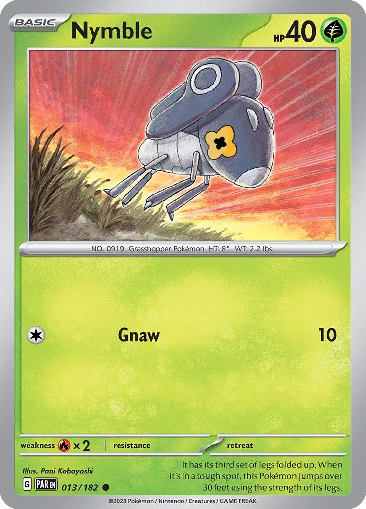 Nymble - 013/182 (13) (PAR) - Pokemon Single