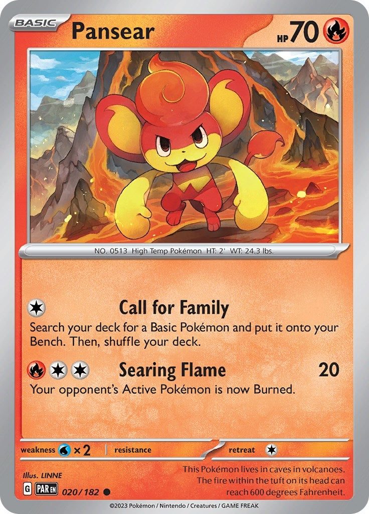 Pansear (20) (PAR) - Pokemon Single