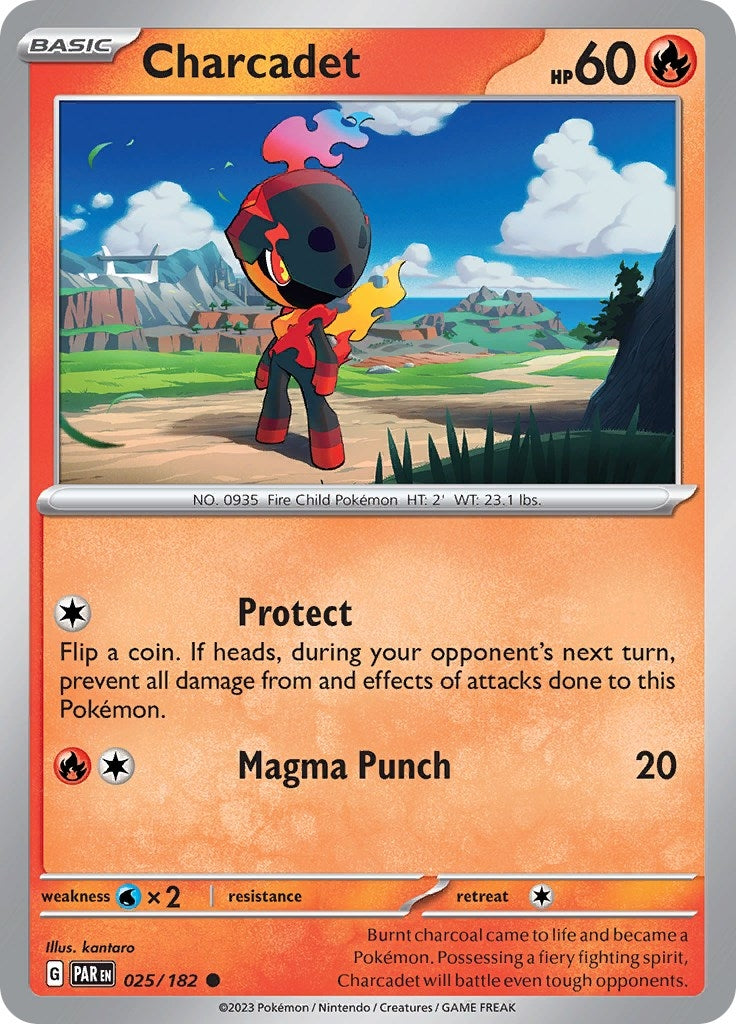 Charcadet - 025/182 (25) (PAR) - Pokemon Single