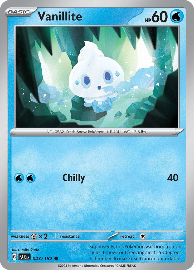 Vanillite (43) (PAR) - Pokemon Single