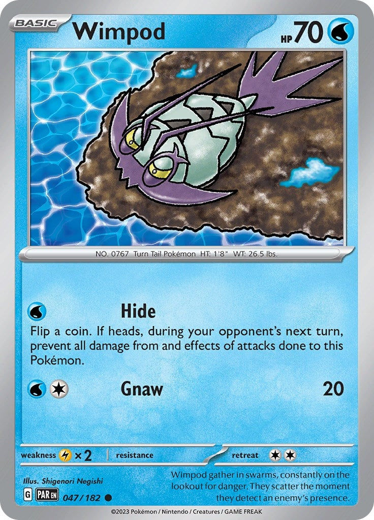 Wimpod - 047/182 (47) (PAR) - Pokemon Single