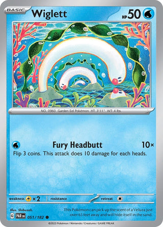 Wiglett - 051/182 (51) (PAR) - Pokemon Single