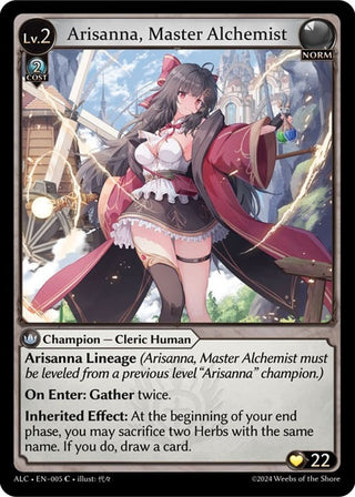 Image for Arisanna, Master Alchemist (005) (Alchemical Revolution) - Grand Archive TCG