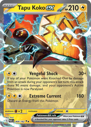 Tapu Koko ex - 068/182 (68) (PAR) - Pokemon Single