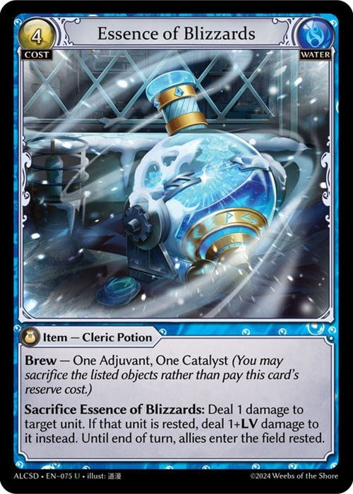 Image for Essence of Blizzards (075) (Alchemical Revolution Starter Decks) - Grand Archive TCG
