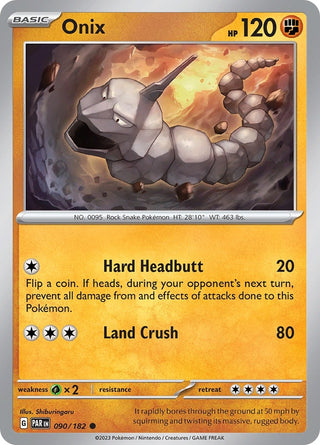 Onix (090/182) [SV04: Paradox Rift] - Pokemon Single