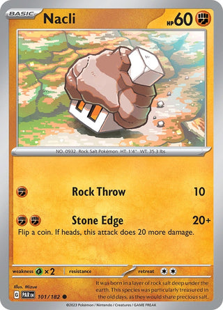 Nacli - 101/182 (101) (PAR) - Pokemon Single
