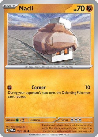 Nacli - 102/182 (102) (PAR) - Pokemon Single