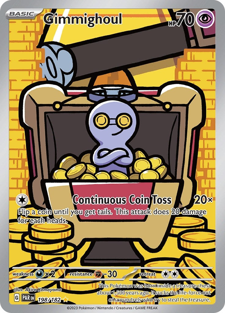 Gimmighoul - 198/182 (198/182) [SV04: Paradox Rift] - Pokemon Single