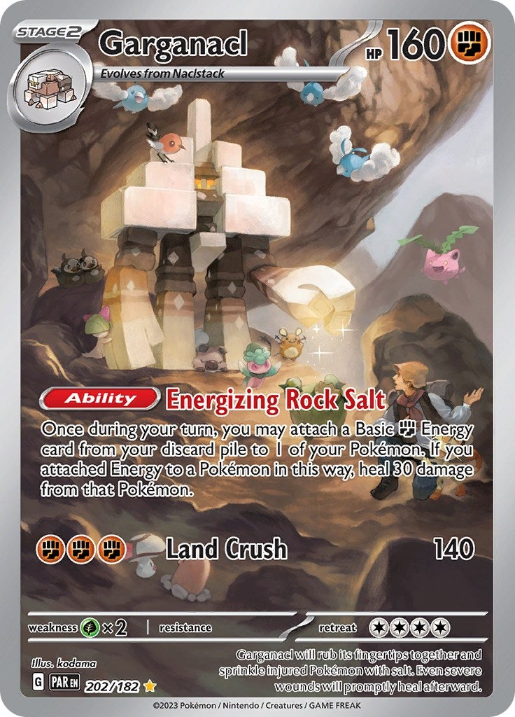 Garganacl - 202/182 (202/182) [SV04: Paradox Rift] - Pokemon Single