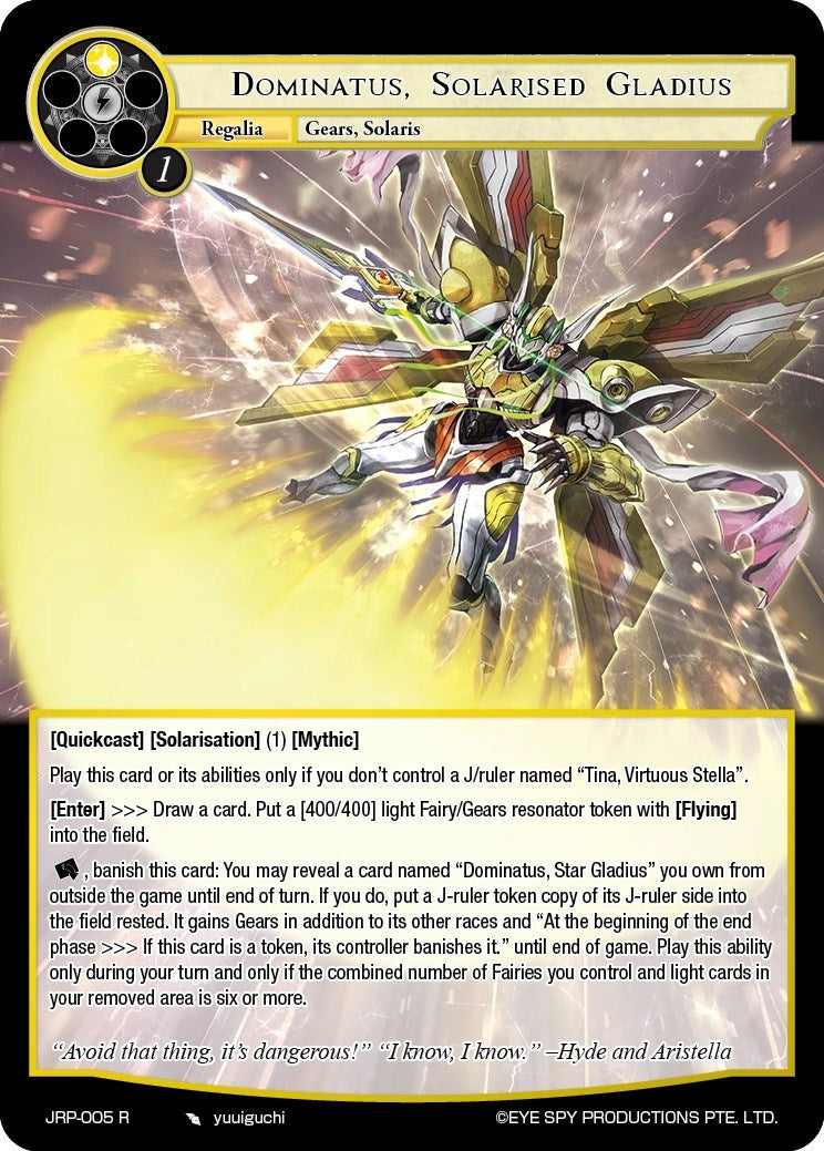 Dominatus Solarised Gladius (5) [JRP] - Force of Will Single