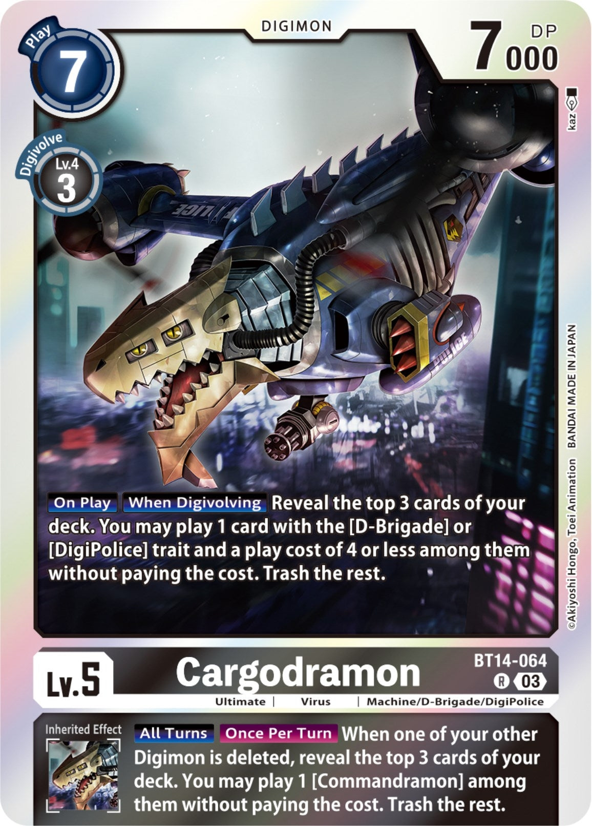Cargodramon (14064) [BT14] - Digimon Card Game Single