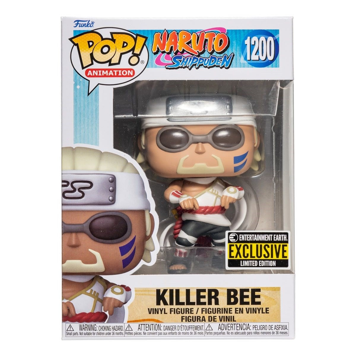Naruto Shippuden: Killer Bee (Entertainment Earth Exclusive) (1200) [POP!] - Funko Sealed