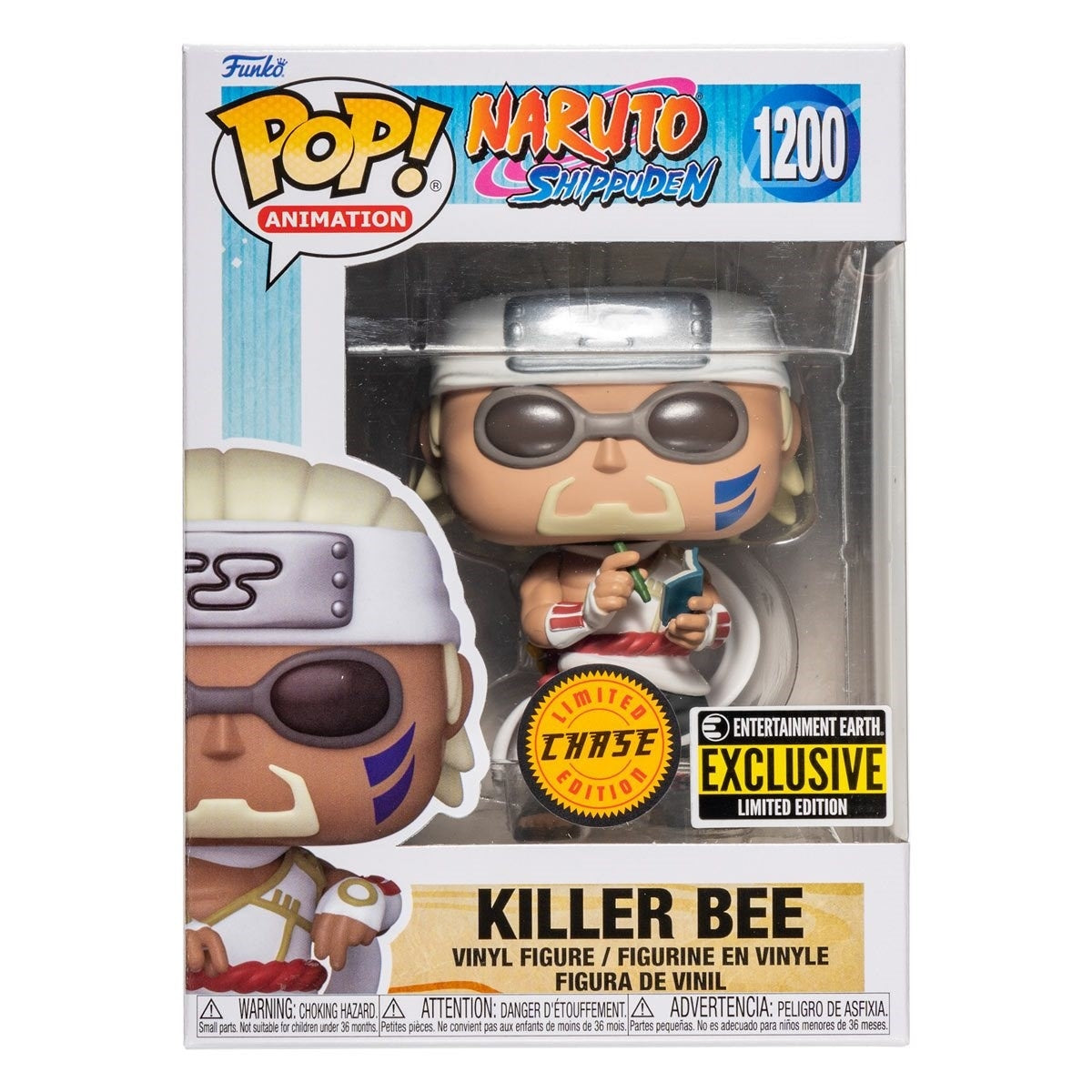 Naruto Shippuden: Killer Bee (Entertainment Earth Exclusive) (Limited Edition Chase) (1200) [POP!] - Funko Sealed