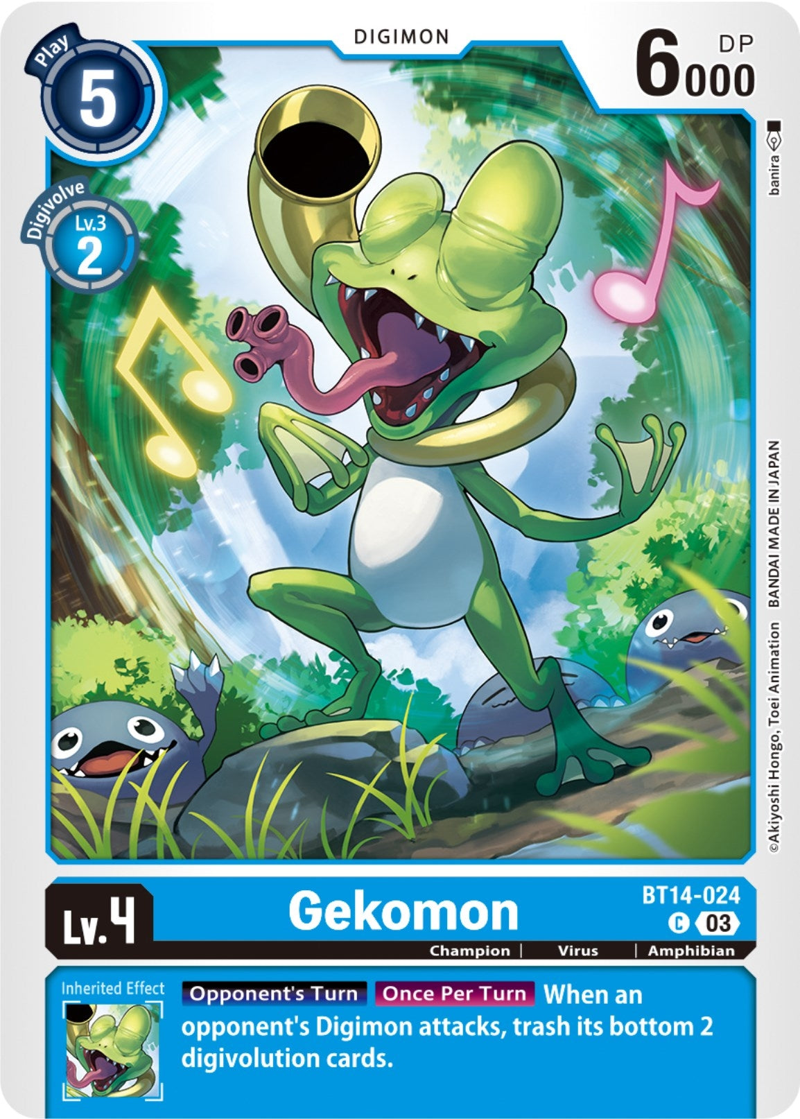 Gekomon (14024) [BT14] - Digimon Card Game Single