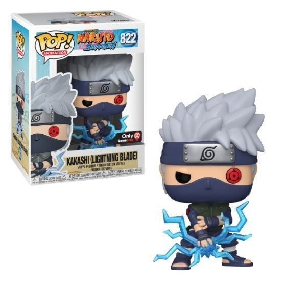 Naruto Shippuden: Kakashi (Lightning Blade) (Game Stop Exclusive) (822) [POP!] - Funko Sealed