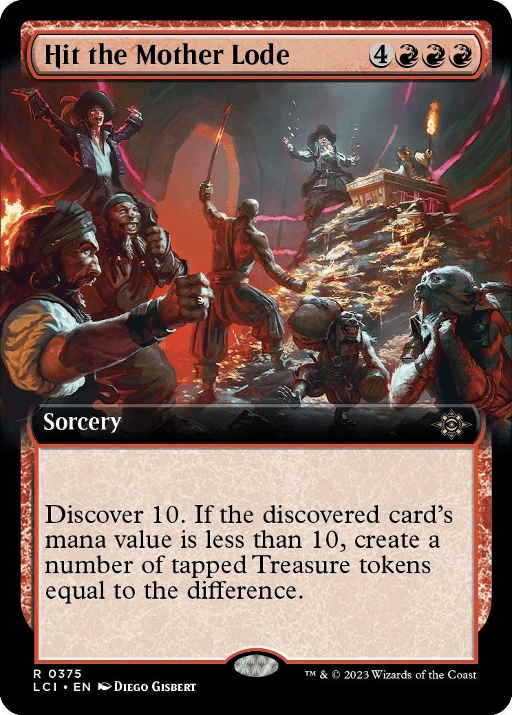 Hit the Mother Lode (Extended Art) (375) [LCI] - MTG Single