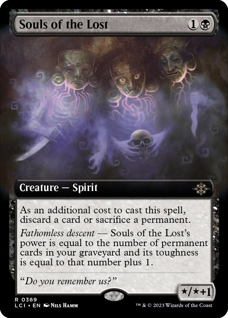 Souls of the Lost (Extended Art) (369) [LCI] - MTG Single