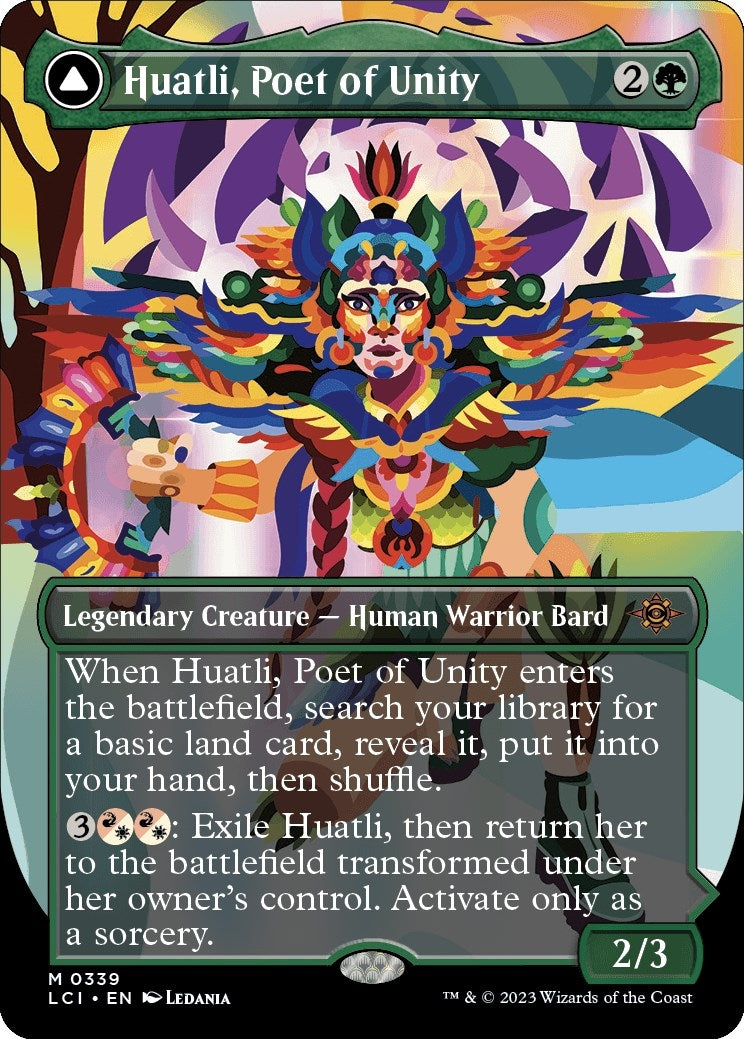 Huatli Poet of Unity (Borderless) (339) [LCI] - MTG Single