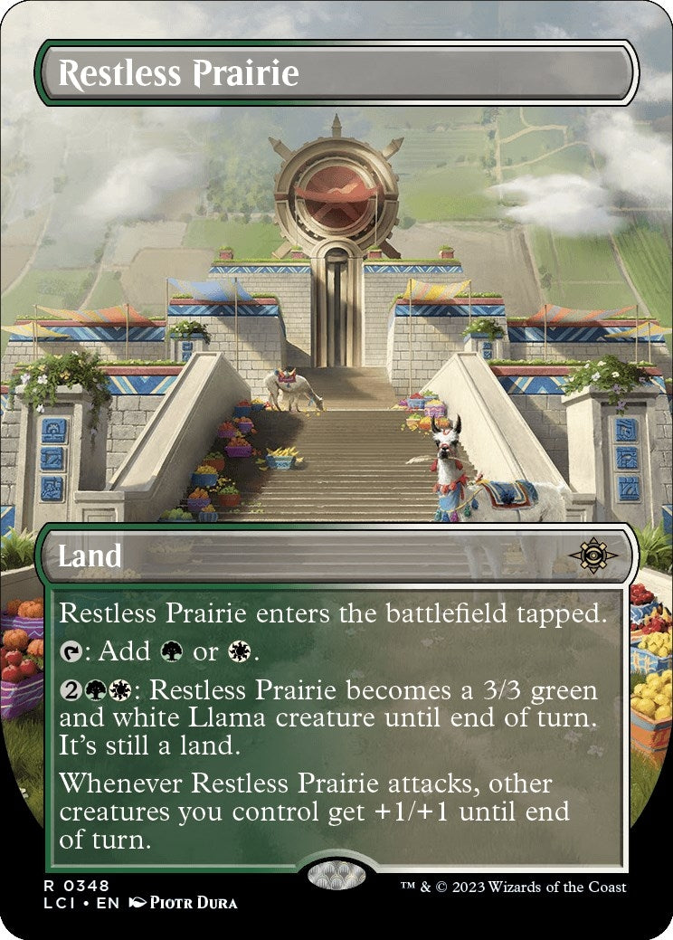 Restless Prairie (Borderless) (348) [LCI] - MTG Single