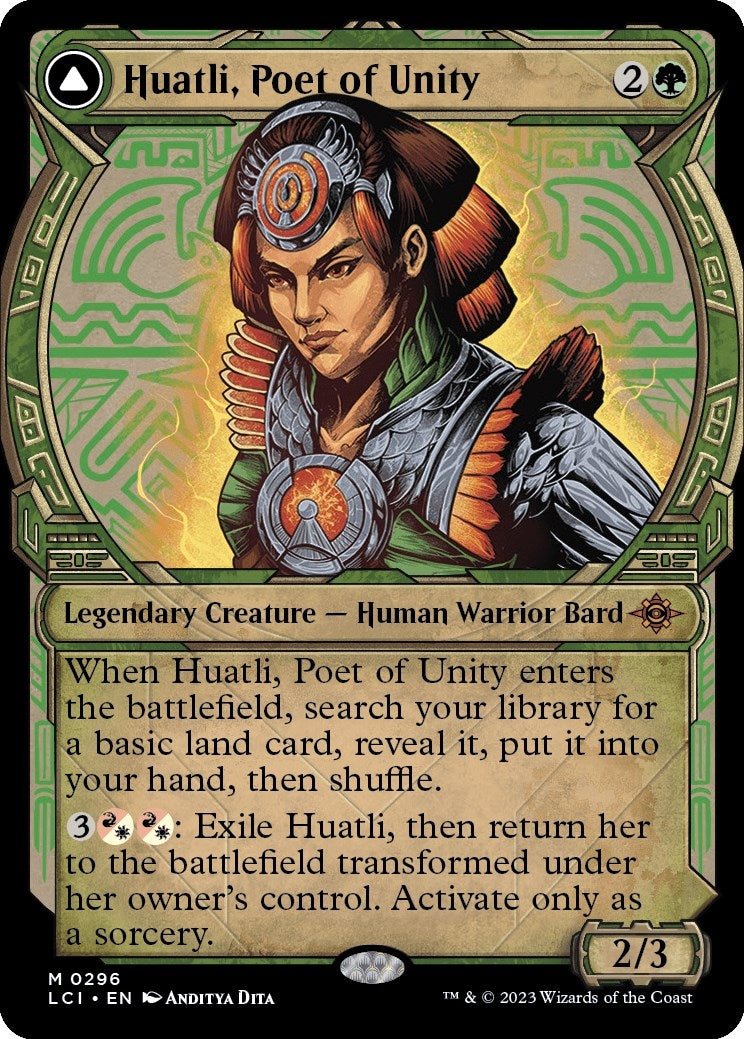 Huatli Poet of Unity (Showcase) (296) [LCI] - MTG Single