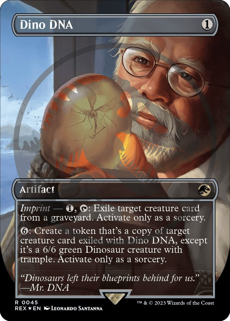 Dino DNA (Borderless) (Emblem) (45) [REX] - MTG Single