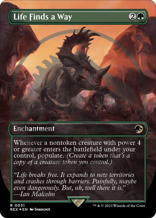 Life Finds a Way (Borderless) (Emblem) (31) [REX] - MTG Single