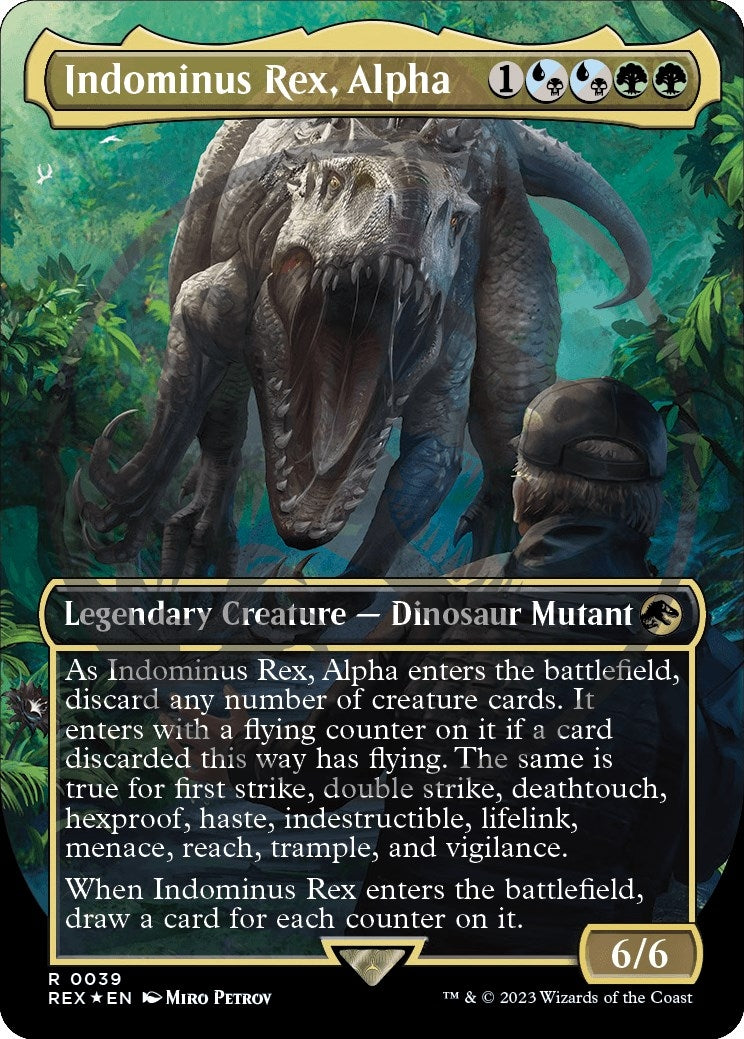 Indominus Rex Alpha (Borderless) (Emblem) (39) [REX] - MTG Single