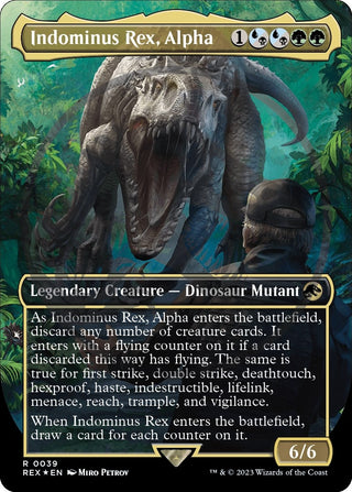 Indominus Rex Alpha (Borderless) (Emblem) (39) [REX] - MTG Single