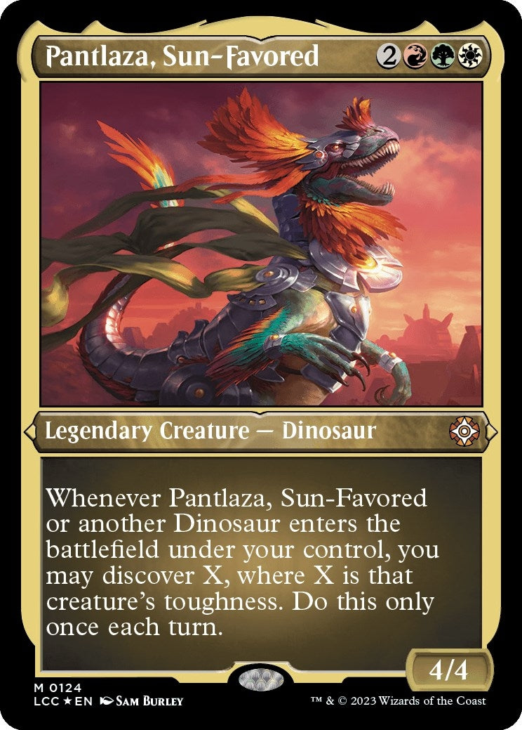 Pantlaza Sun-Favored (Display Commander) - Thick Stock (124) [LCC] - MTG Single