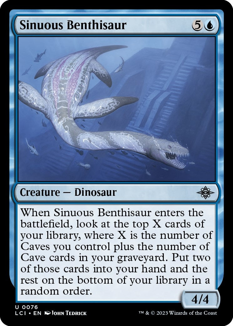 Sinuous Benthisaur (76) [LCI] - MTG Single