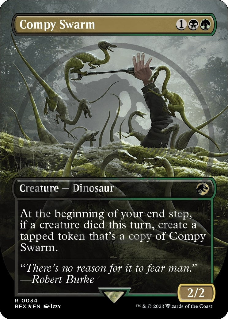 Compy Swarm (Borderless) (Emblem) (34) [REX] - MTG Single