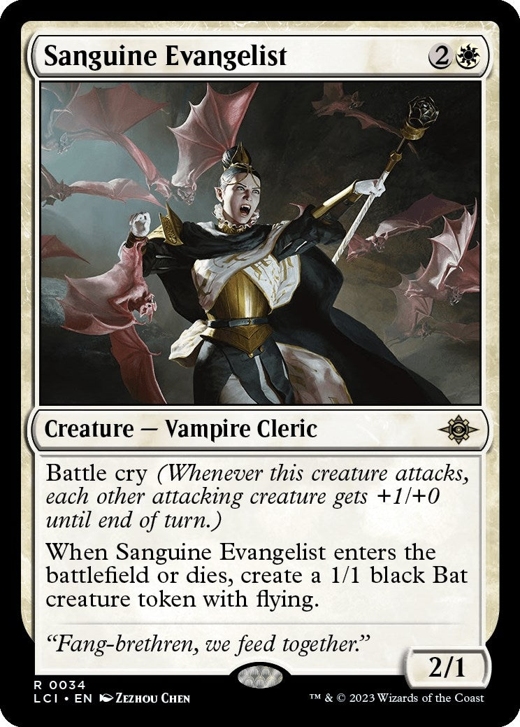 Sanguine Evangelist (34) [LCI] - MTG Single