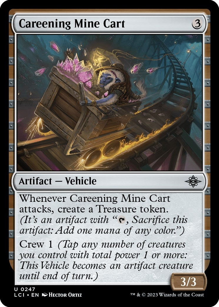 Careening Mine Cart (247) [LCI] - MTG Single