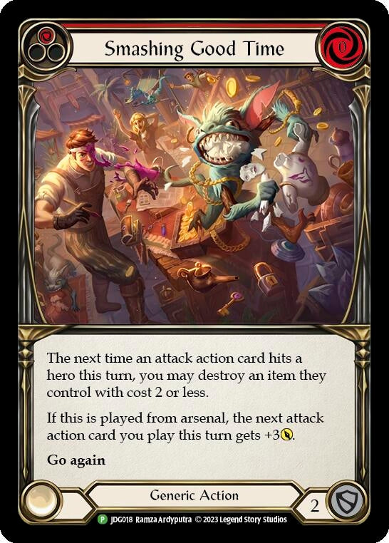 Smashing Good Time (Red) - JDG018 (18) [PR] - Flesh and Blood TCG Single