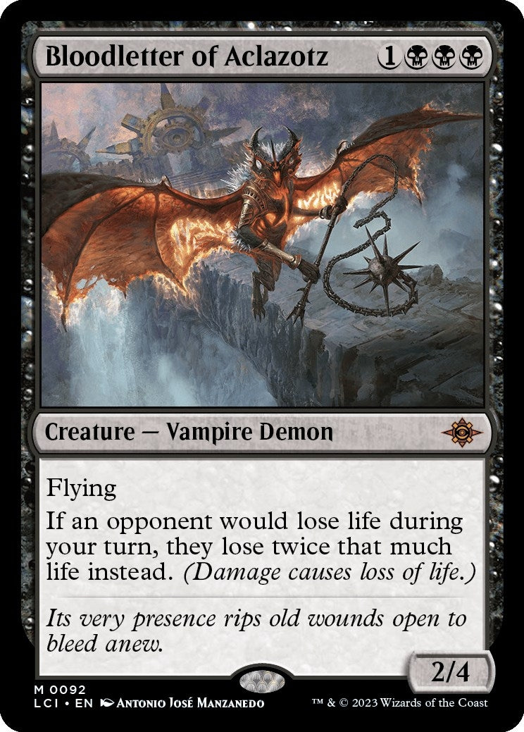 Bloodletter of Aclazotz (92) [LCI] - MTG Single