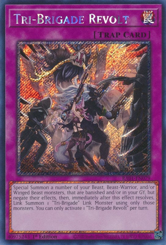 Tri-Brigade Revolt (Platinum Secret Rare) (1079) (RA01) - YuGiOh Single