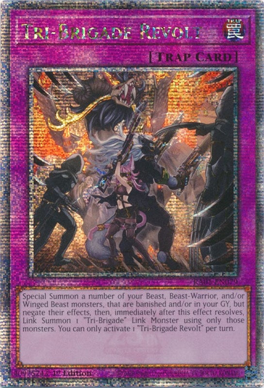 Tri-Brigade Revolt (Quarter Century Secret Rare) (1079) (RA01) - YuGiOh Single