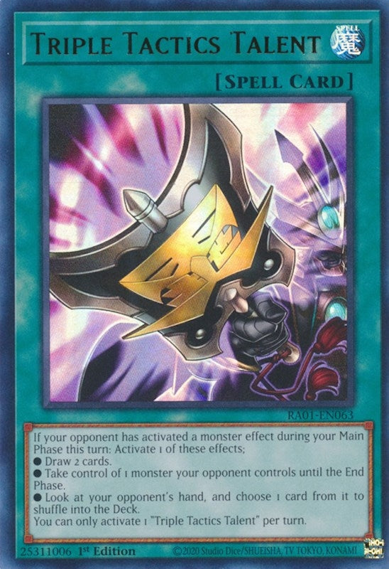 Triple Tactics Talent (UR) (1063) (RA01) - YuGiOh Single