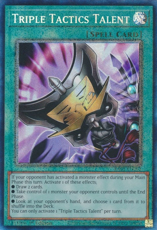 Triple Tactics Talent (PCR) (1063) (RA01) - YuGiOh Single