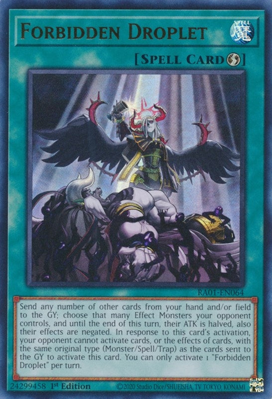 Forbidden Droplet (UR) (1064) (RA01) - YuGiOh Single