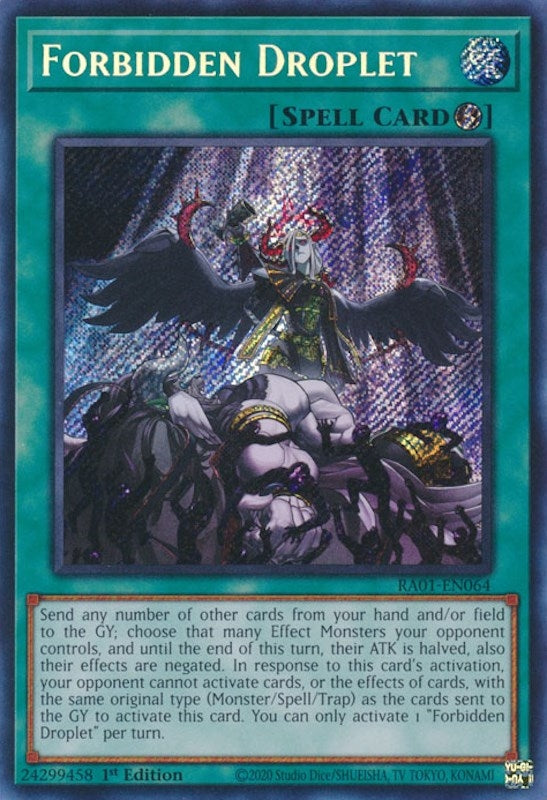 Forbidden Droplet (Secret Rare) (1064) (RA01) - YuGiOh Single