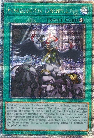 Forbidden Droplet (Quarter Century Secret Rare) (1064) (RA01) - YuGiOh Single
