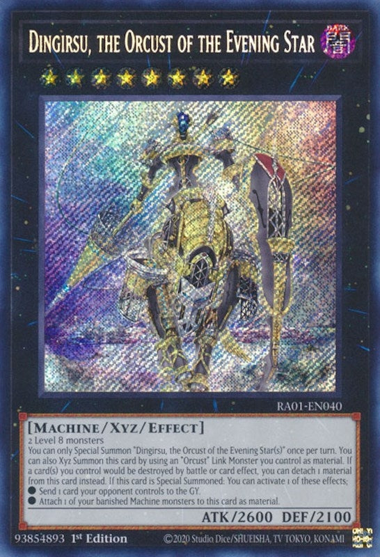 Dingirsu the Orcust of the Evening Star (Secret Rare) (1040) (RA01) - YuGiOh Single