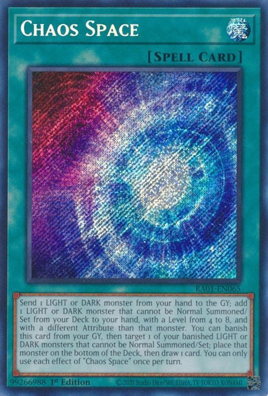 Chaos Space (Secret Rare) (1065) (RA01) - YuGiOh Single