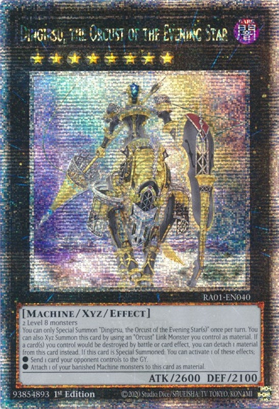 Dingirsu the Orcust of the Evening Star (Quarter Century Secret Rare) (1040) (RA01) - YuGiOh Single