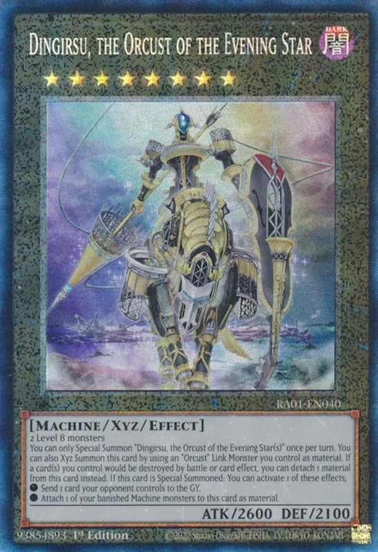 Dingirsu the Orcust of the Evening Star (PCR) (1040) (RA01) - YuGiOh Single