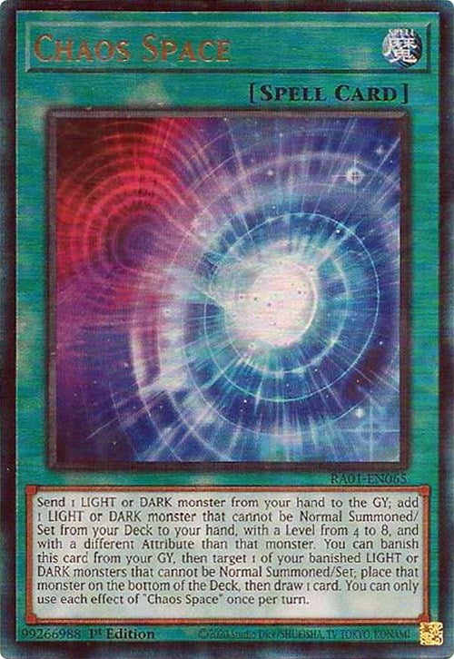 Chaos Space (PUR) (1065) (RA01) - YuGiOh Single
